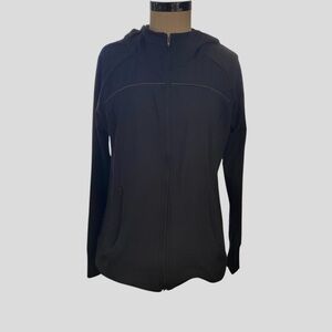 Spider Active NWT Ladies’ Large Moisture Wicking Zip Front Long Sleeve Black Top